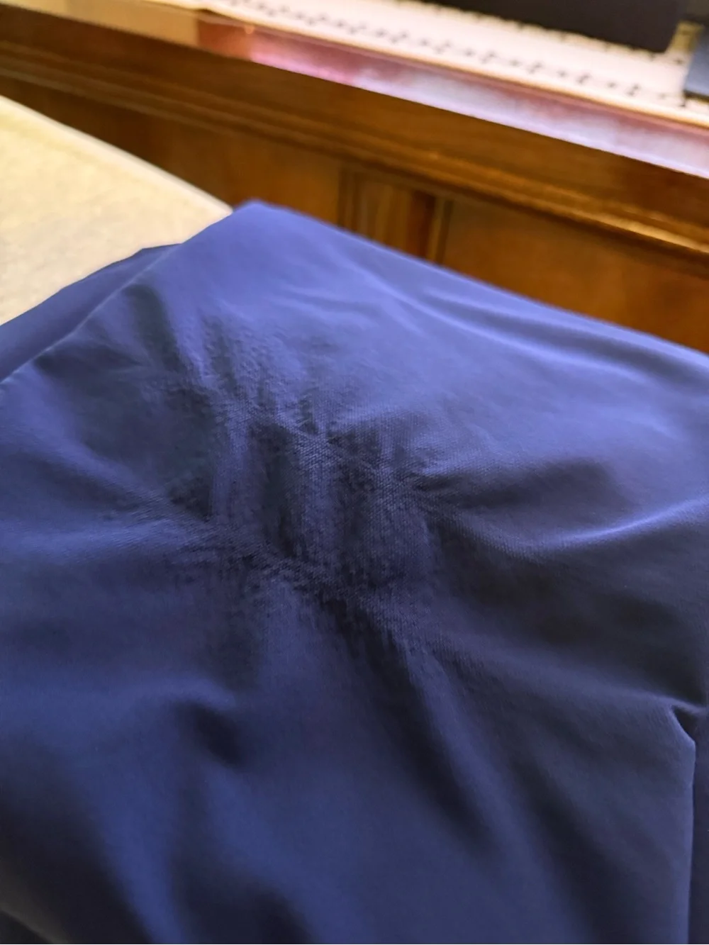 healing hands Navy Blue V-Neck Scrub Top & Drawstring Pants Set